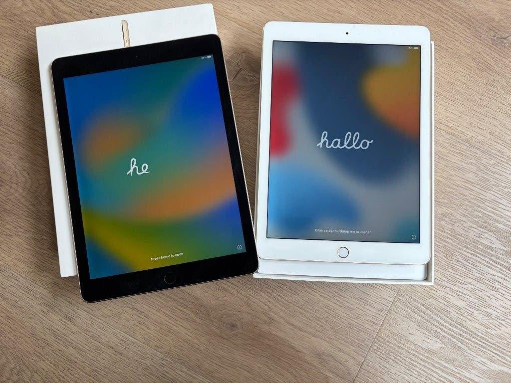 iPad Air 2017, 2 stuks, Computers en Software, Gebruikt, 32 GB, Apple iPad Air, Wi-Fi