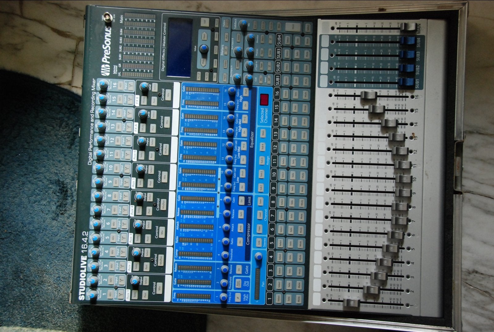 Presonus StudioLive 16.4.2 Digitale Mixer, incl flightcase, Ophalen, Gebruikt, 10 tot 20 kanalen, Microfooningang