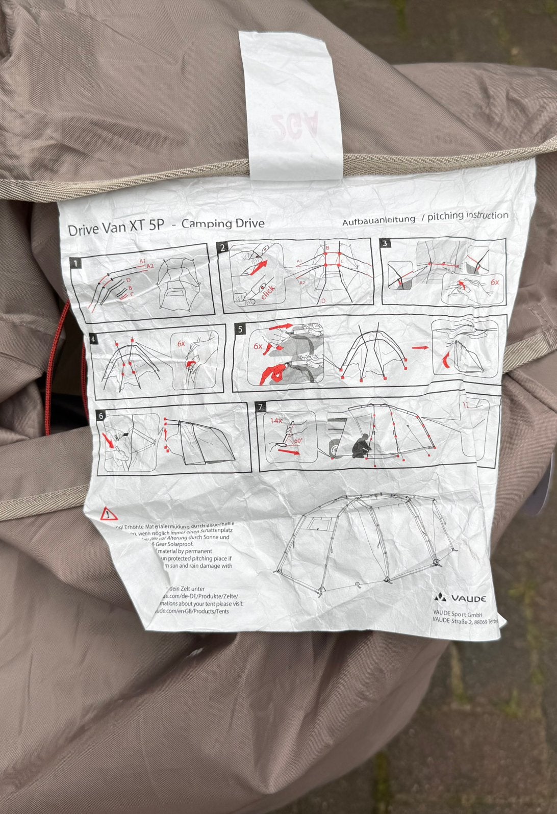 Vaude Drive Van XT 5p., Ophalen of Verzenden