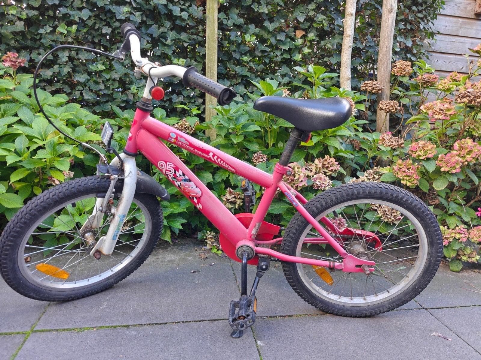 Crossfiets 18 inch - Cars Lightning McQueen, Fietsen en Brommers, Ophalen, Terugtraprem, All For One, 16 tot 20 inch