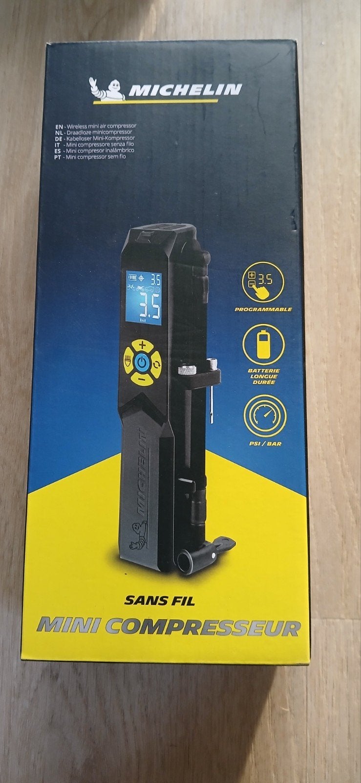 Michelin Draadloze Mini Compressor - Nieuw in Doos, Ophalen of Verzenden, Drukmeter, Nieuw