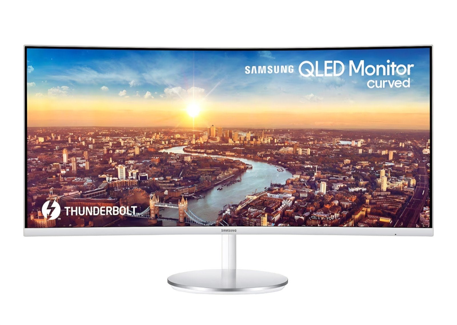Samsung curved QLED monitor LC34J791WTRXEN 34 inch, Ingebouwde speakers, Gebruikt, 3 tot 5 ms, 101 t/m 150 Hz
