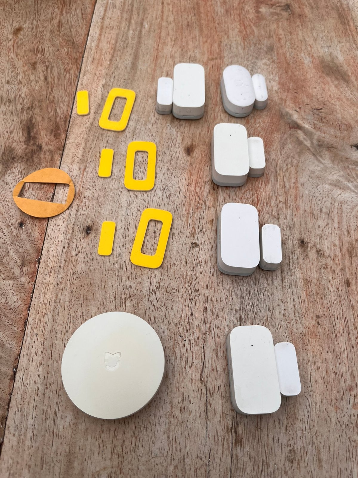 5 maal Aqara deur/raam sensor en 1 drukknop, Ophalen, Gebruikt, Detector, Sensor of Melder, Raam of Deur