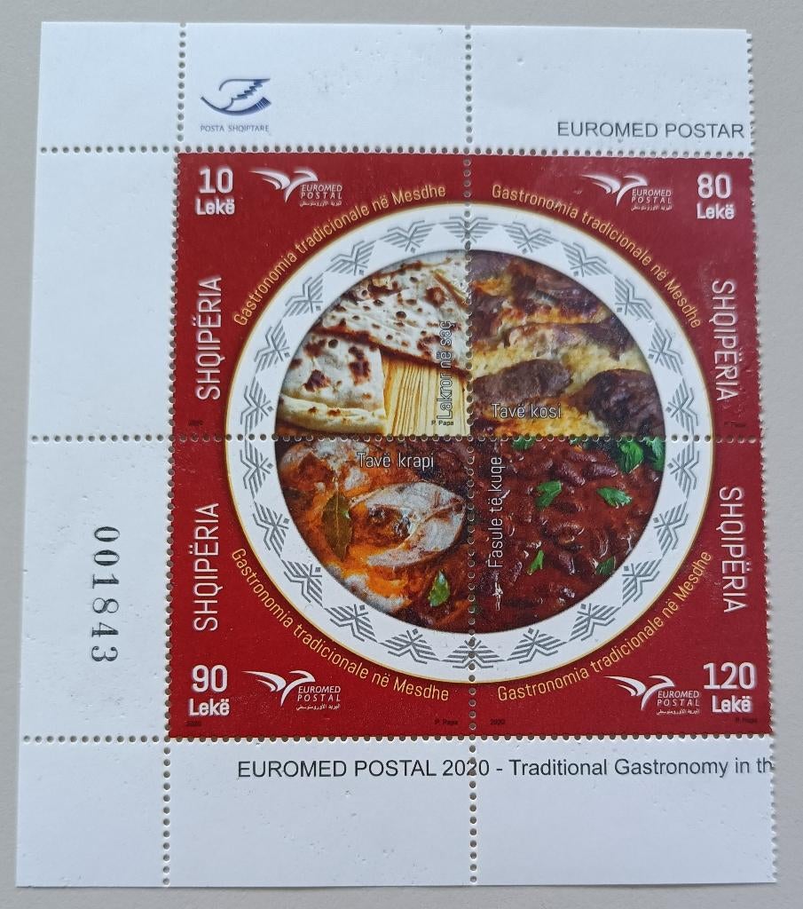 Albanie-Albania 2020 Euromed, Ophalen of Verzenden, Overige landen, Postfris