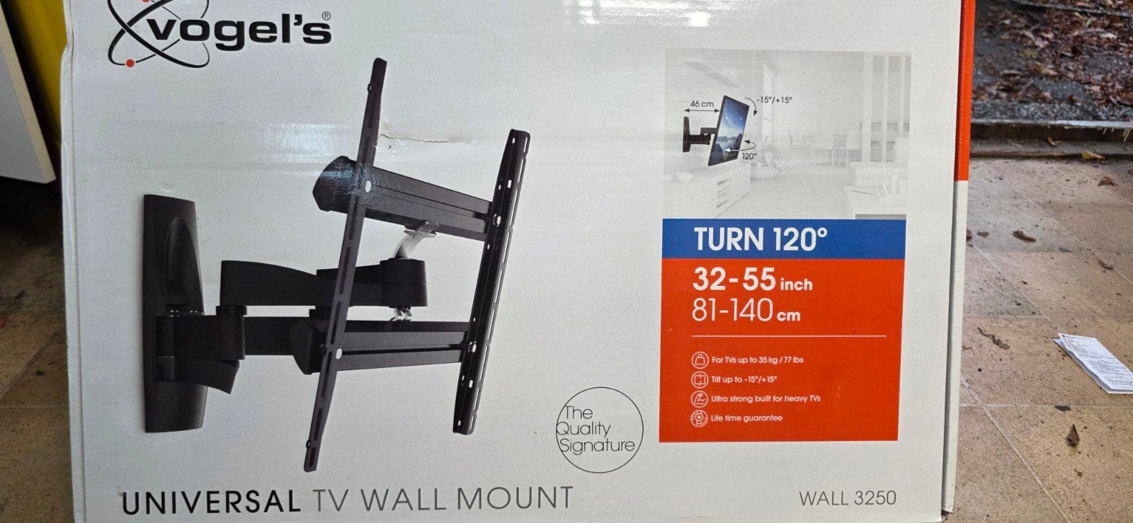 Vogel’s WALL 3250 TV muurbeugel NIEUW 32-55" 35kg, Ophalen, Nieuw