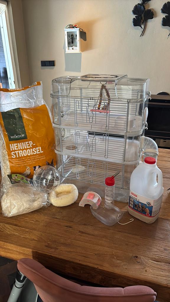 Hamster kooi, Dieren en Toebehoren, Minder dan 60 cm, Kooi, Minder dan 75 cm, Ophalen of Verzenden