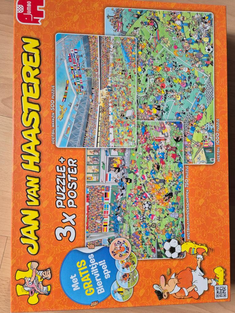 Jan van Haasteren Voetbal Puzzel Collectie (3 puzzels), Hobby en Vrije tijd, Denksport en Puzzels, Ophalen of Verzenden, 500 t/m 1500 stukjes