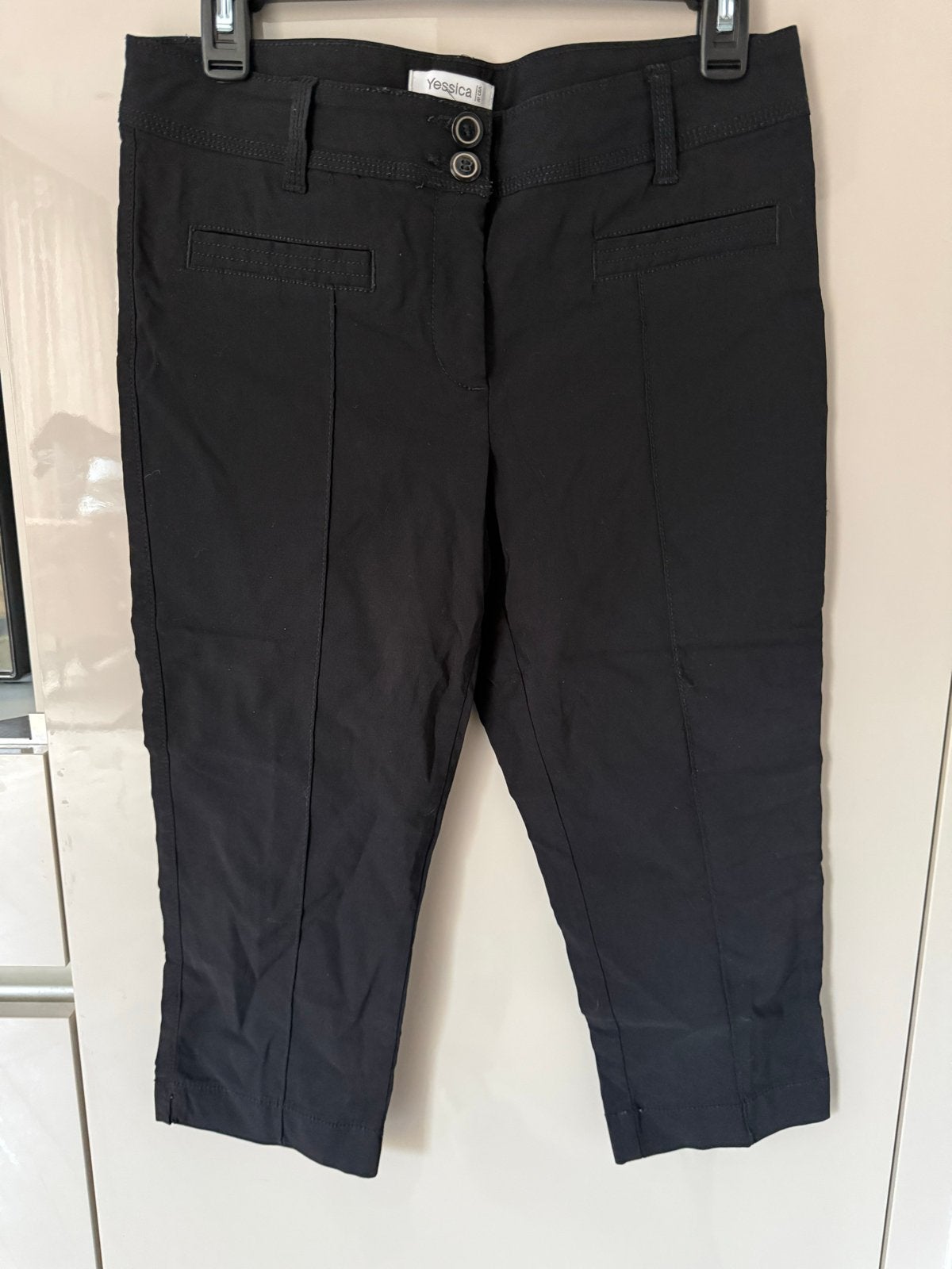 Zwarte driekwart broek Yessica C&A maat 38, Maat 38/40 (M), Zwart, Ophalen of Verzenden, Zo goed als nieuw