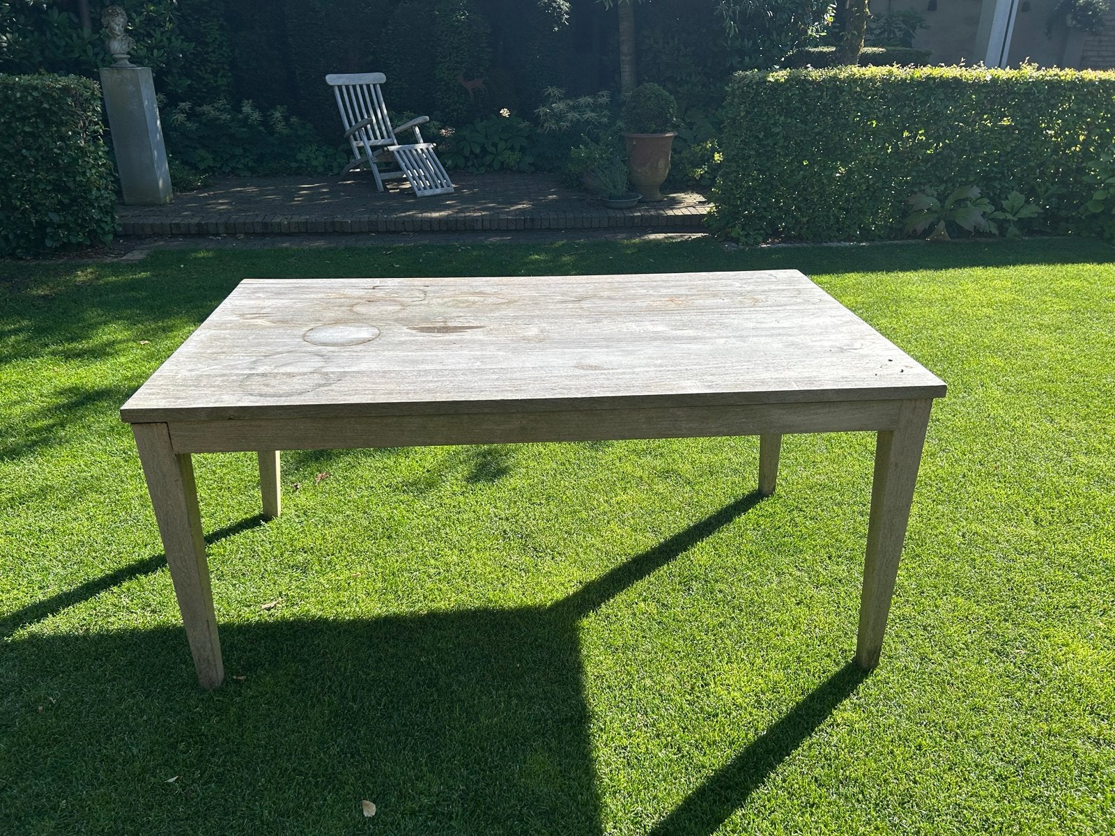 Tuintafel, Ophalen, Gebruikt, Teakhout