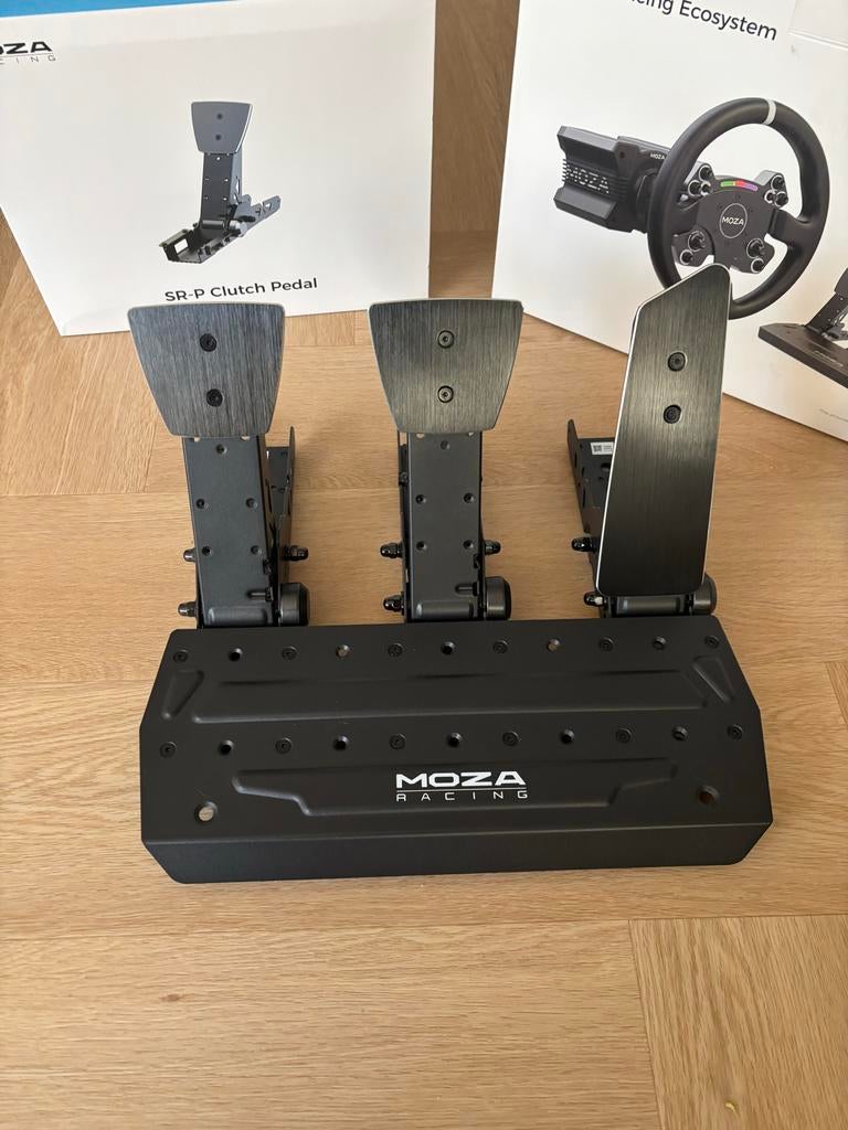 Moza SRP Loadcell Pedalen met Performance Kit, Spelcomputers en Games, Games | Overige, Zo goed als nieuw, Ophalen of Verzenden