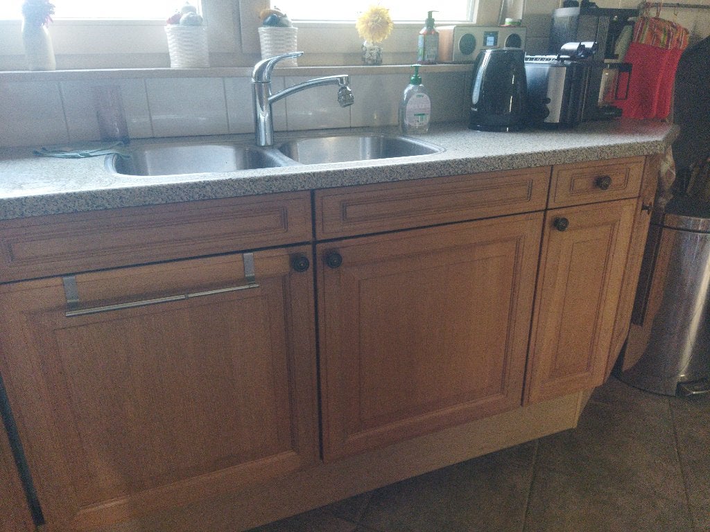 Keuken, Ophalen, Gebruikt, Bruin, Hoekkeuken
