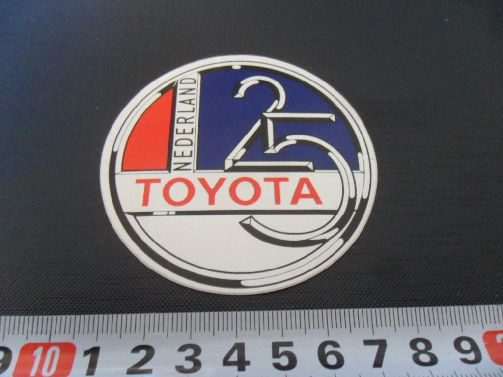 sticker TOYOTA 25 jaar Nederland *, Ophalen, Zo goed als nieuw