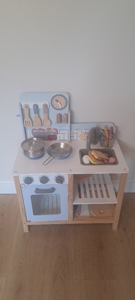 Keukentje met pannetjes ect., Kinderen en Baby's, Ophalen, Gebruikt, Overige materialen, Speelkeuken