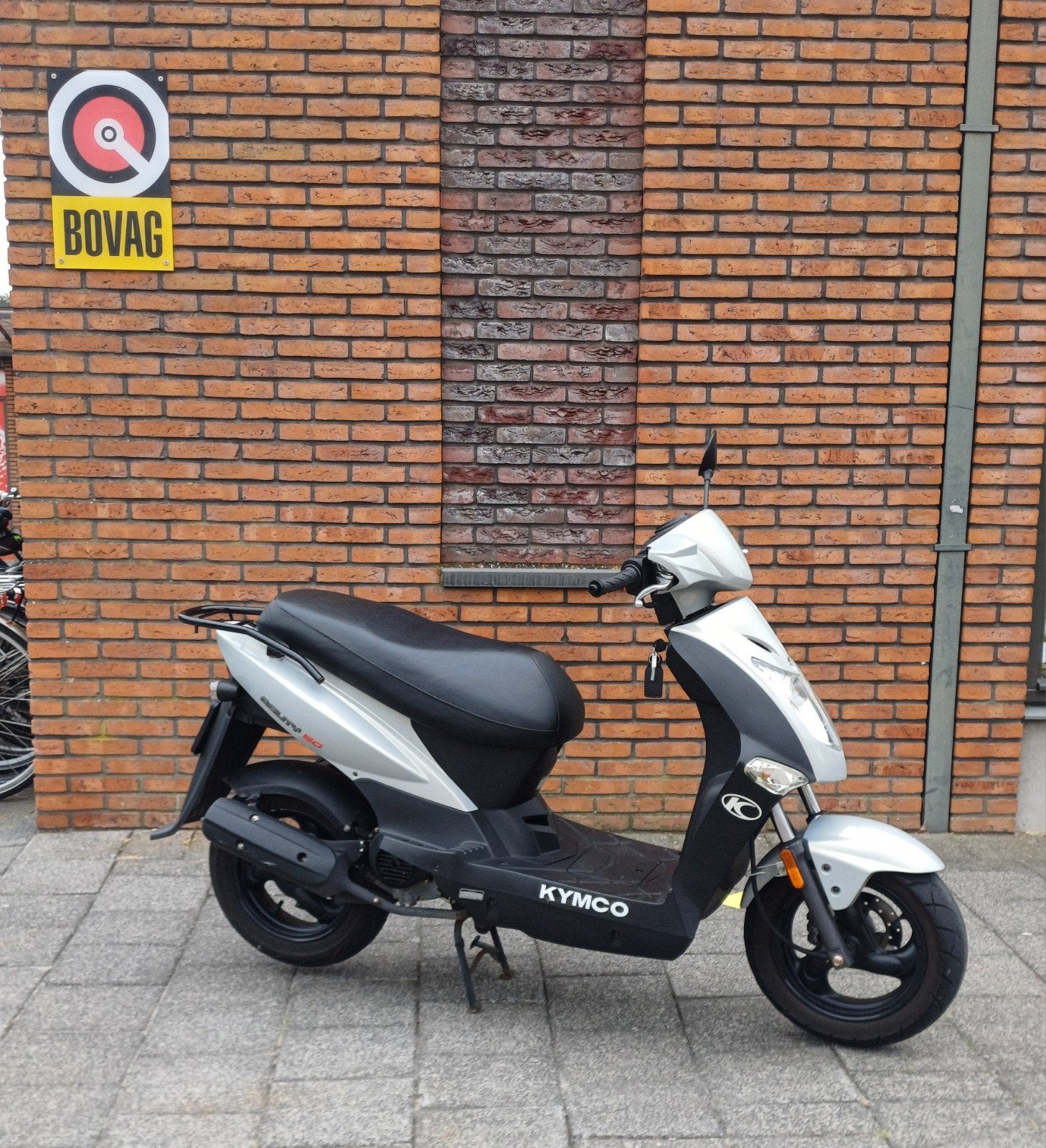 Kymco Agility 50 Snorfiets - Zilver - 2017 - 12640 km, Ophalen, Gebruikt, Kymco, Onbekend