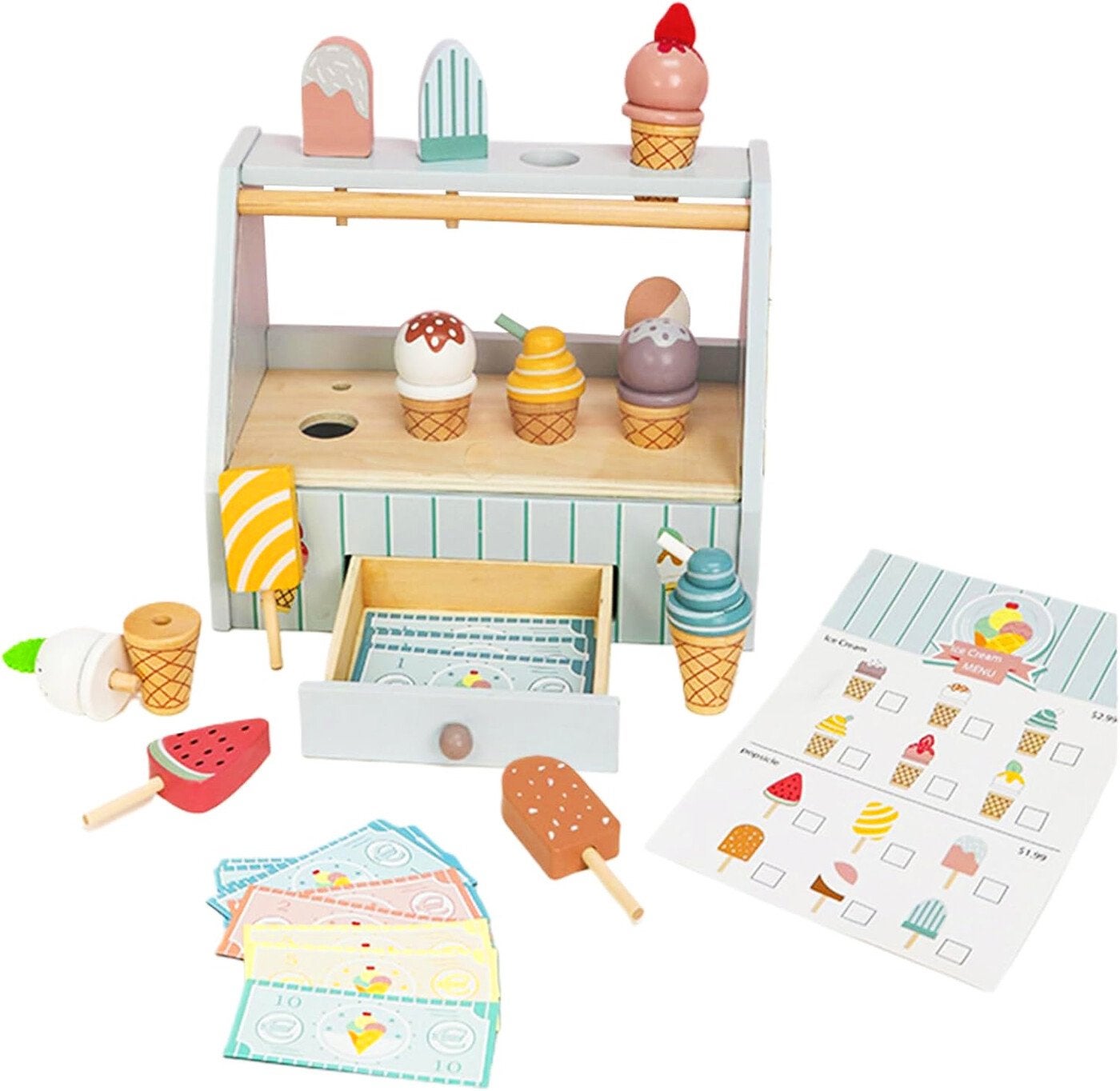Rilso Houten Speelgoed IJsbar Set voor Kinderen, Kinderen en Baby's, Speelgoed | Babyspeelgoed, Nieuw, Overige typen, Ophalen of Verzenden
