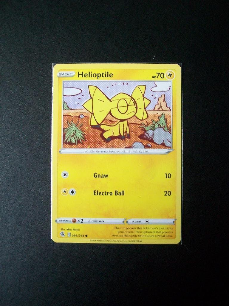 1047. Nieuwe Pokemon Kaart HELIOPTILE hp 70 (098/264), Verzenden, Nieuw, Losse kaart