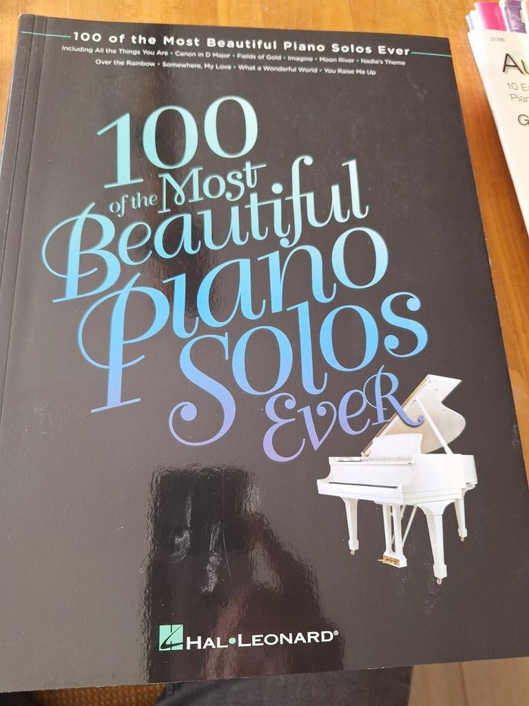 100 Most Beautiful Piano Solos Ever - Hal Leonard, Ophalen of Verzenden, Zo goed als nieuw