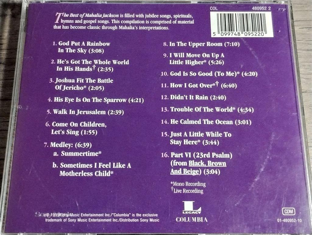 Mahalia Jackson - The Best Of, Ophalen of Verzenden, Zo goed als nieuw