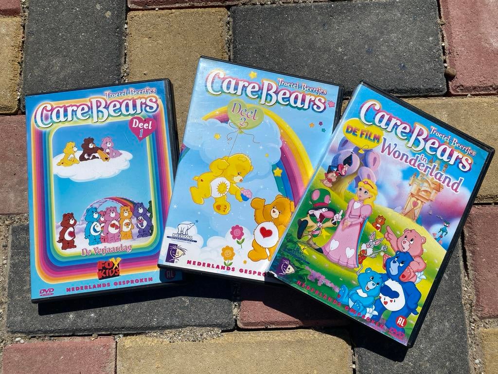 Care Bears DVD's: Deel 1, 2 en film Wonderland, Gebruikt, Alle leeftijden, Overige genres, Ophalen of Verzenden