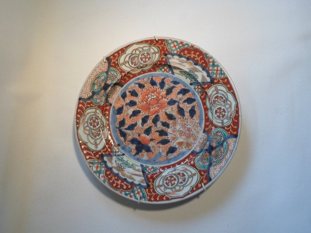 Imari Bord Gerestaureerd 22 cm, Ophalen of Verzenden