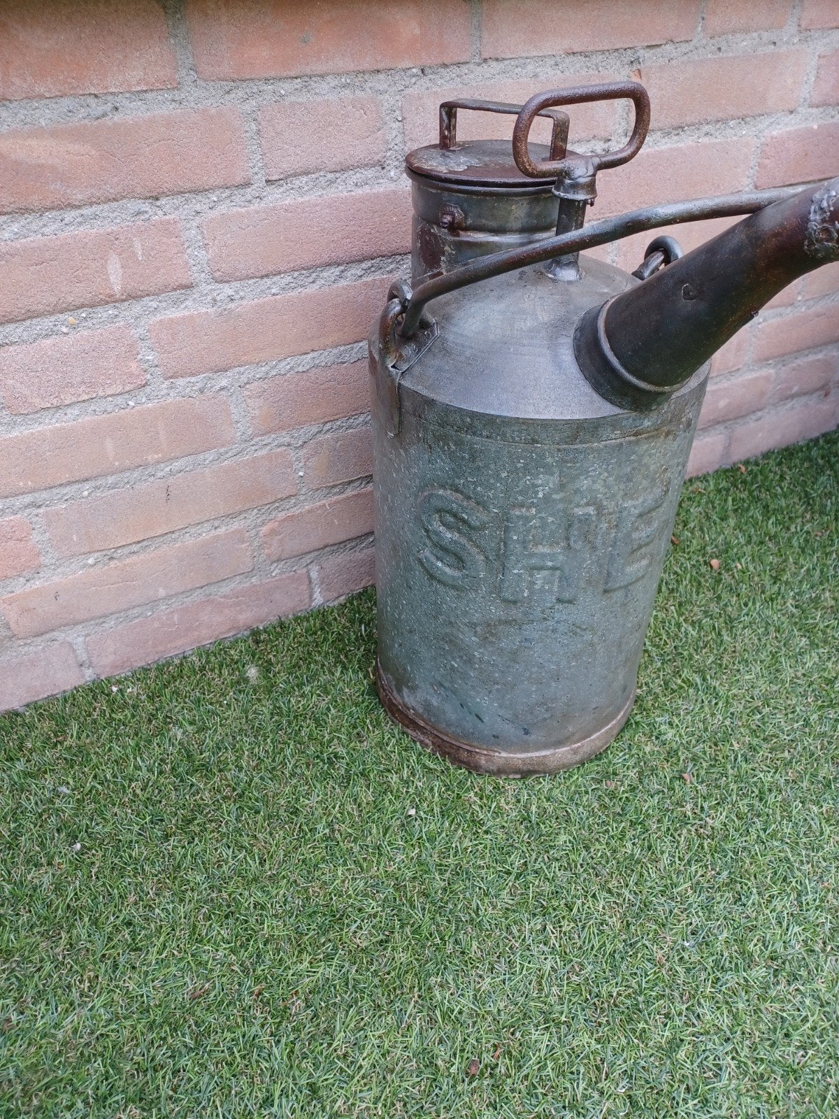 Zeldzame Oude Shell Benzinekanmenger in Complete Staat, Ophalen of Verzenden