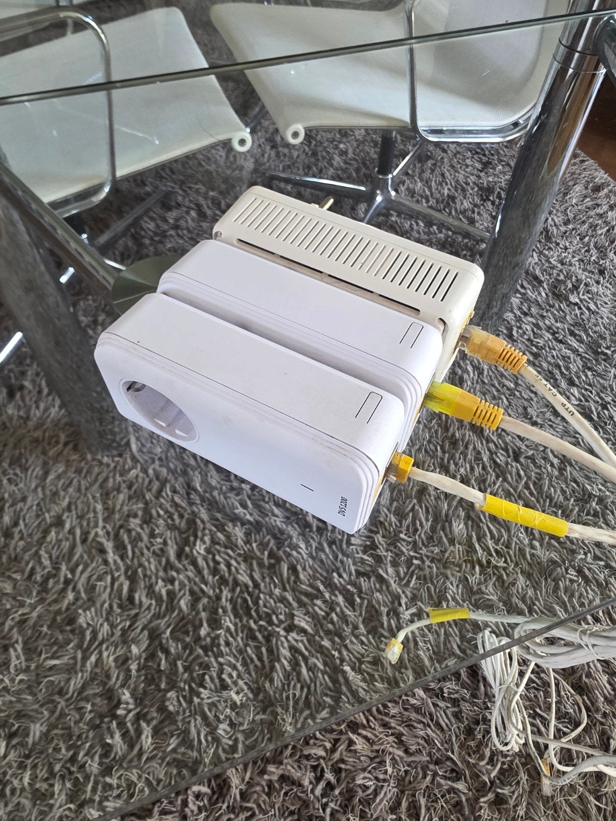 KPN DVS1200 Powerline Adapters (3 stuks), Ophalen of Verzenden, Gebruikt, Router, KPN