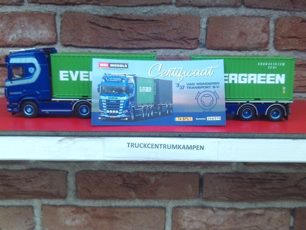 WSI  Scania  S  Highline  van  van  Wonderen., Hobby en Vrije tijd, Ophalen of Verzenden, Nieuw, Bus of Vrachtwagen, Wsi