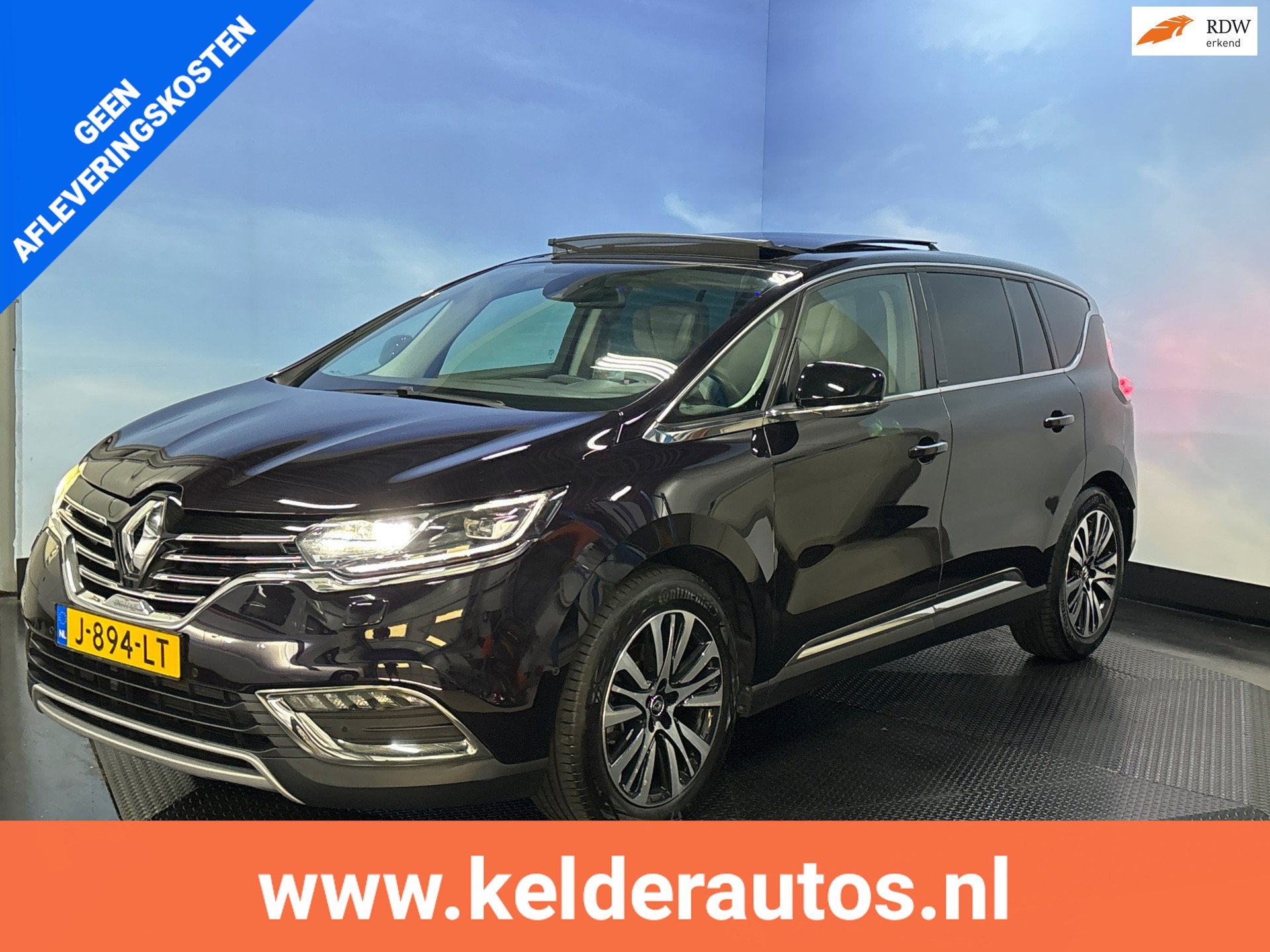 Renault Espace 1.6 TCe Initiale Paris 7p. Panodak, Leer tv i, 1618 cc, Gebruikt, 4 cilinders, 7 stoelen