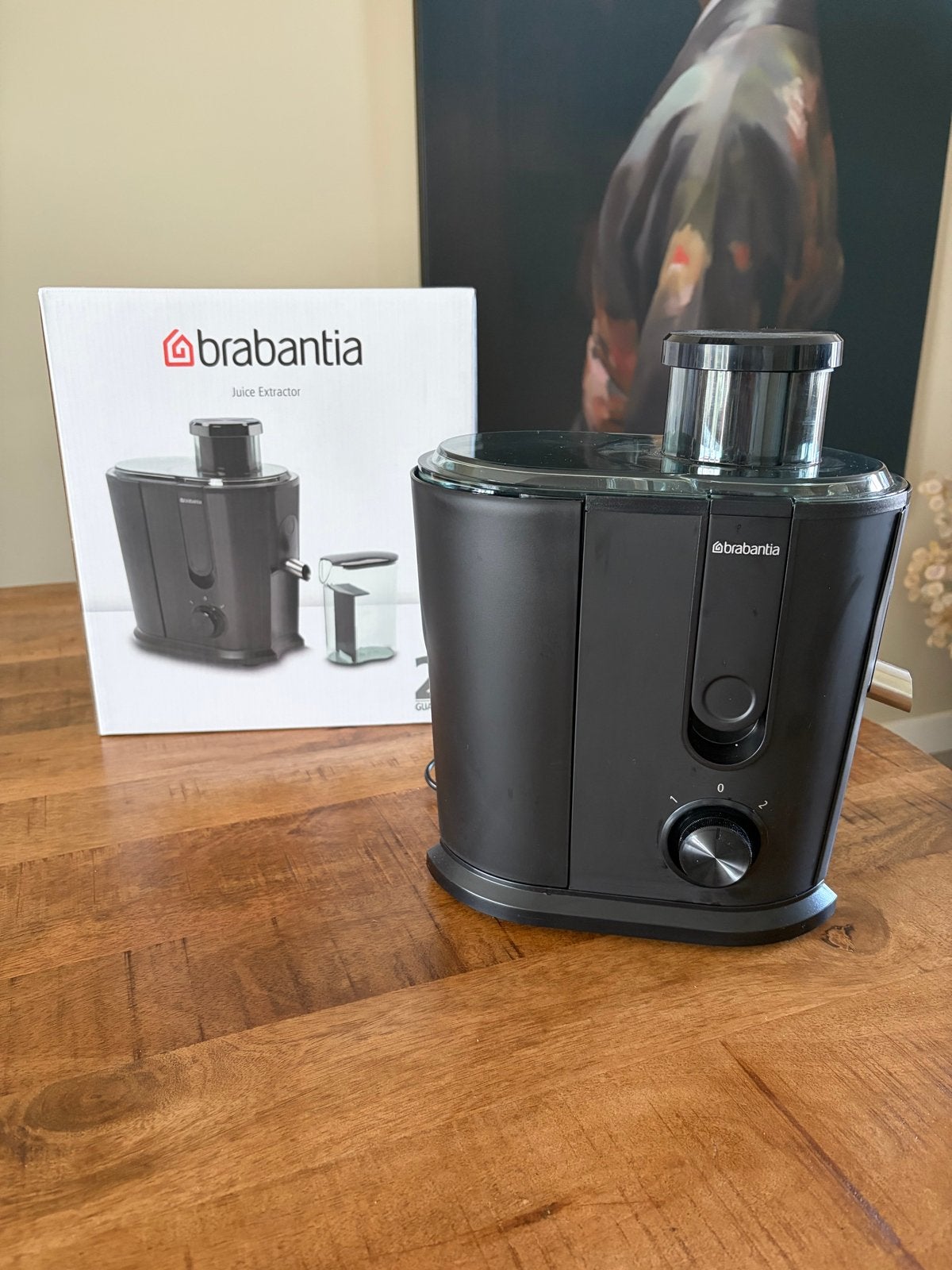 Brabantia sapcentrifuge zo goed als nieuw!, Witgoed en Apparatuur, Juicers, Ophalen of Verzenden, Zo goed als nieuw, Elektrisch