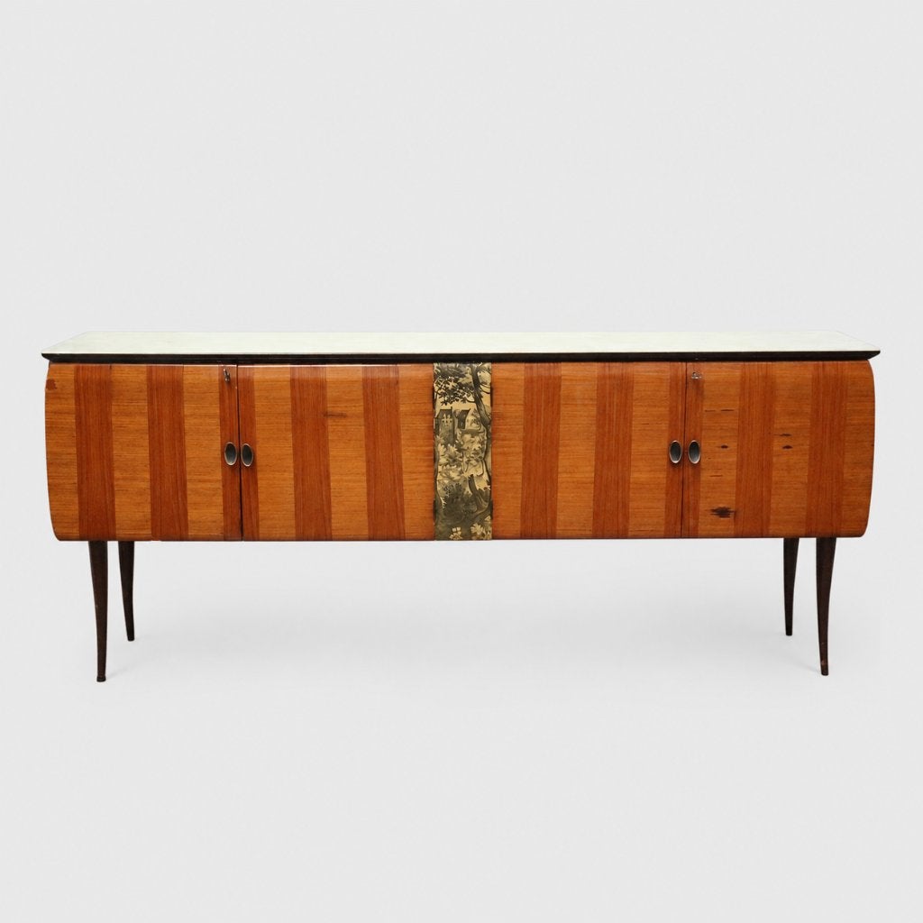 Vintage Italiaans dressoir kast jaren '60 '70 design retro, Ophalen of Verzenden, Gebruikt, 25 tot 50 cm, 150 tot 200 cm