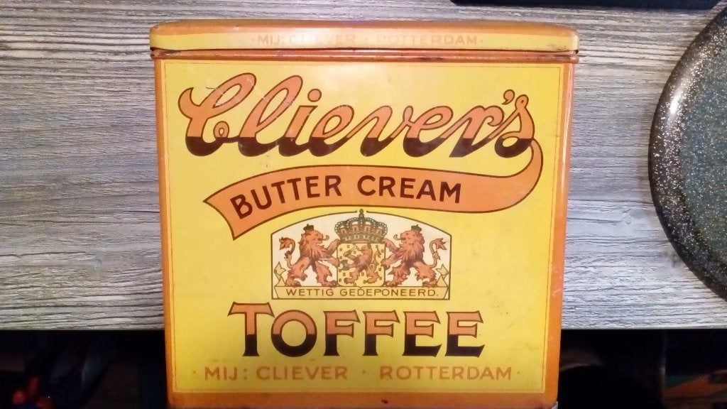 clievers toffee blik, Verzamelen, Ophalen of Verzenden, Gebruikt, Overige, Overige merken