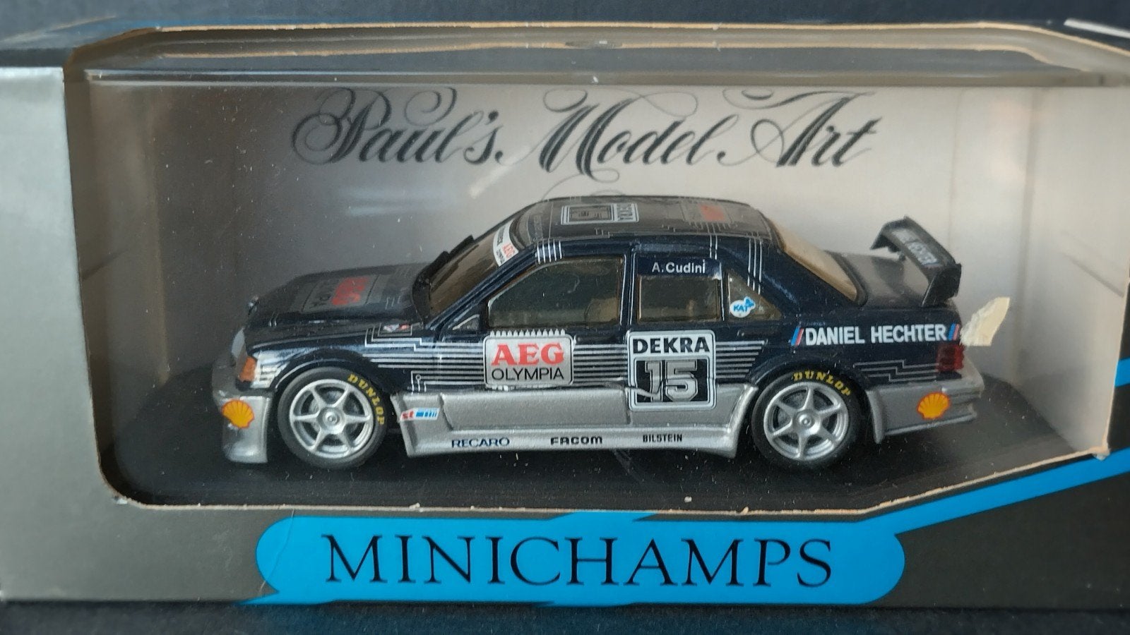 Mercedes Benz 190 Evo Aeg Olympia Cudini 1:43 Minichamps Pol, Auto, Verzenden, ., Nieuw