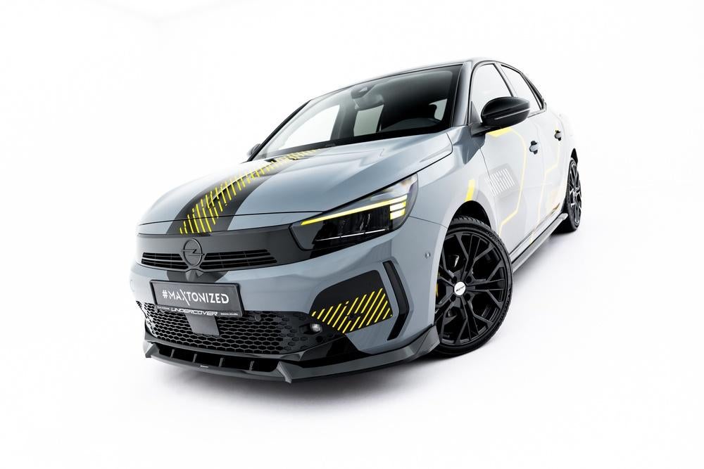 Voorlip sideskirts spoiler diffuser - Opel Corsa F 23+
