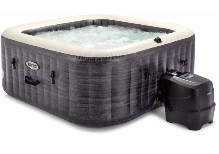 Intex Pure Spa Greystone Deluxe Opblaasbare Jacuzzi, Ophalen, Gebruikt, Filter, Opblaasbaar