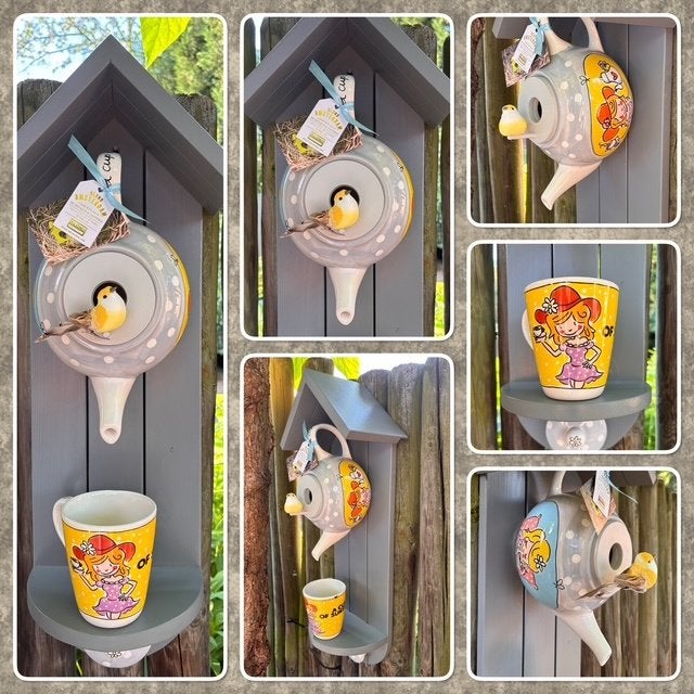 Cadeautip! BA 'A Cup of Blond' Theepot Vogelhuisje, Ophalen of Verzenden, Nieuw
