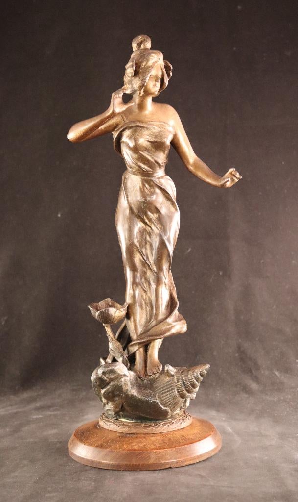 Mooi groot Art Nouveau sculptuur, Antiek en Kunst, Kunst | Beelden en Houtsnijwerken, Ophalen of Verzenden