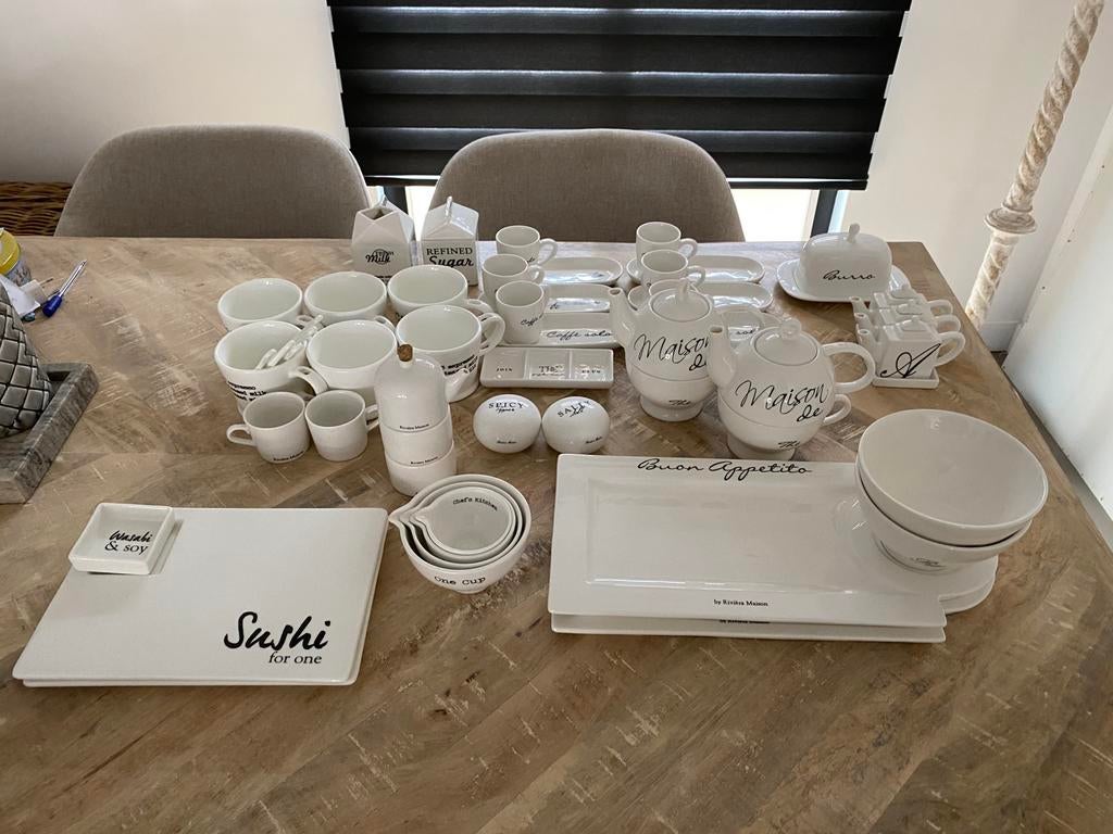 Rivièra maison servies, Huis en Inrichting, Ophalen, Zo goed als nieuw, Overige stijlen