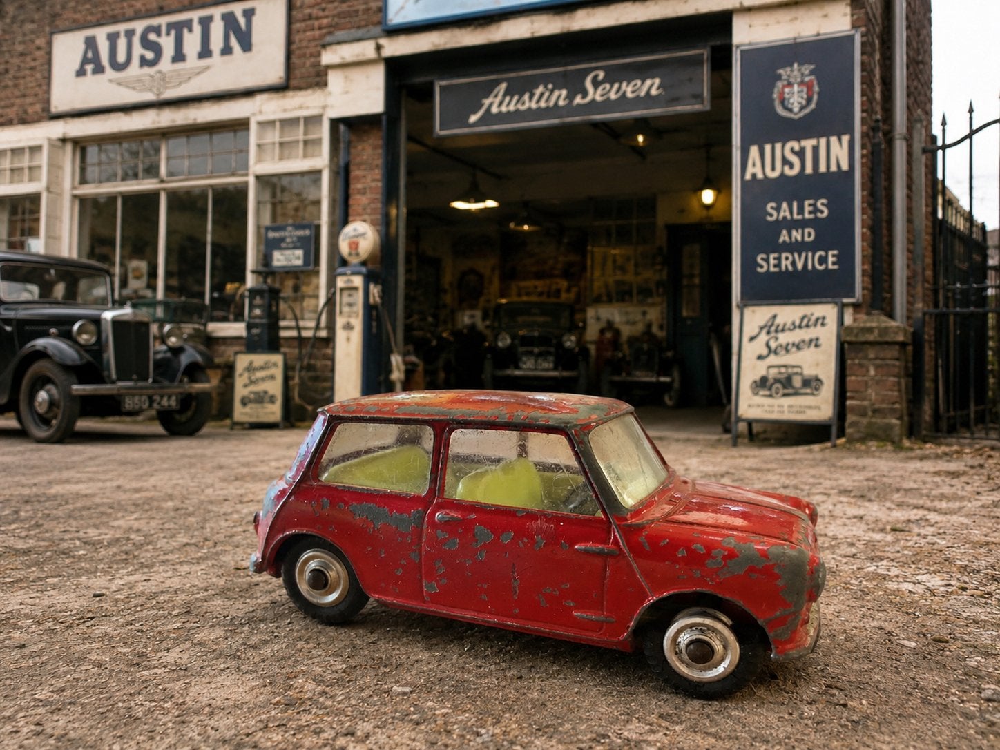 Austin Seven, Hobby en Vrije tijd, Modelauto's | 1:43, Ophalen of Verzenden, Gebruikt, Auto, Corgi