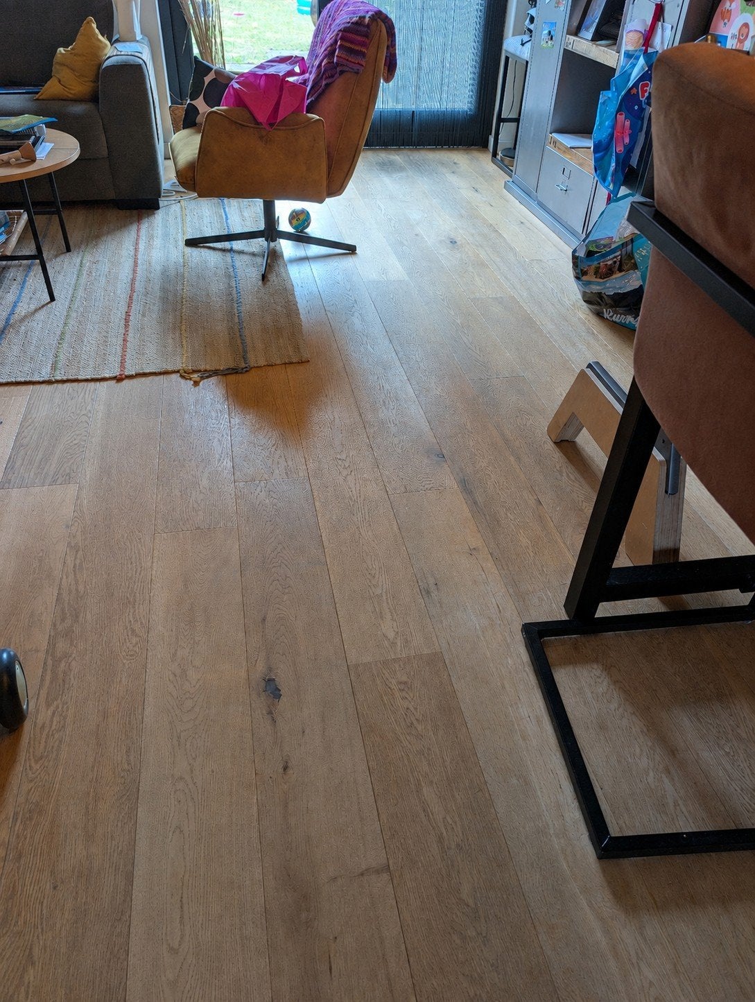 Prachtige eikenhouten vloerdelen - gebruikt, nette staat., Ophalen, Gebruikt, Vloerdelen of -planken, 10 m² of meer