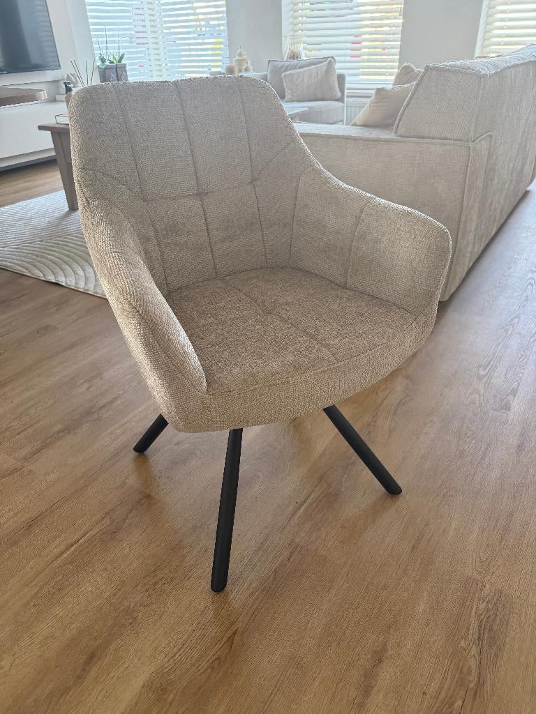 Nieuwe geweven stoffen Eetkamerstoelen met draaisysteem, Ophalen, Overige kleuren, Nieuw, Stof