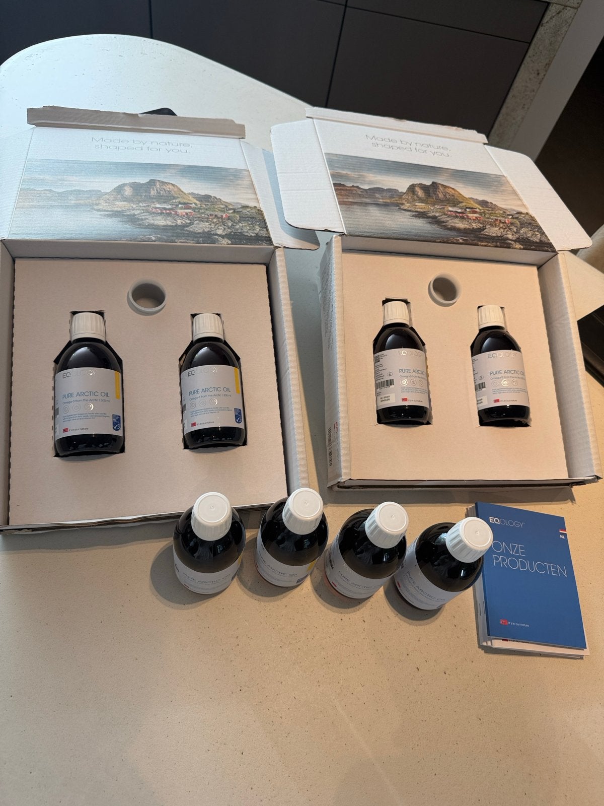 EQOLOGY Pure Arctic Oil Omega-3 supplementen (8 flessen), Ophalen of Verzenden, Nieuw, Poeder of Drank