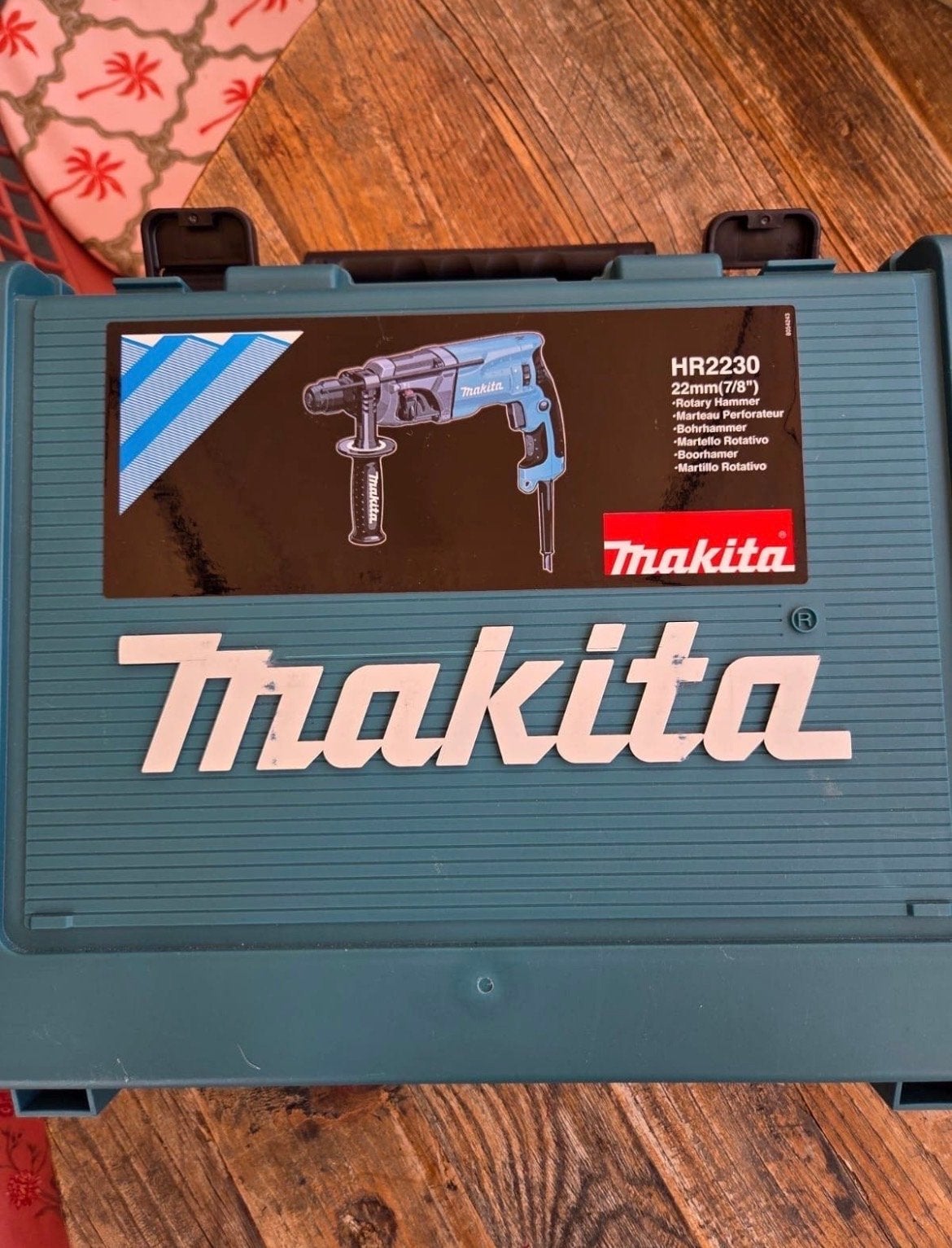 Makita HR2230 Boorhamer - Zo goed als nieuw, Ophalen, 600 watt of meer, Boor- en/of Breekhamer, Zo goed als nieuw