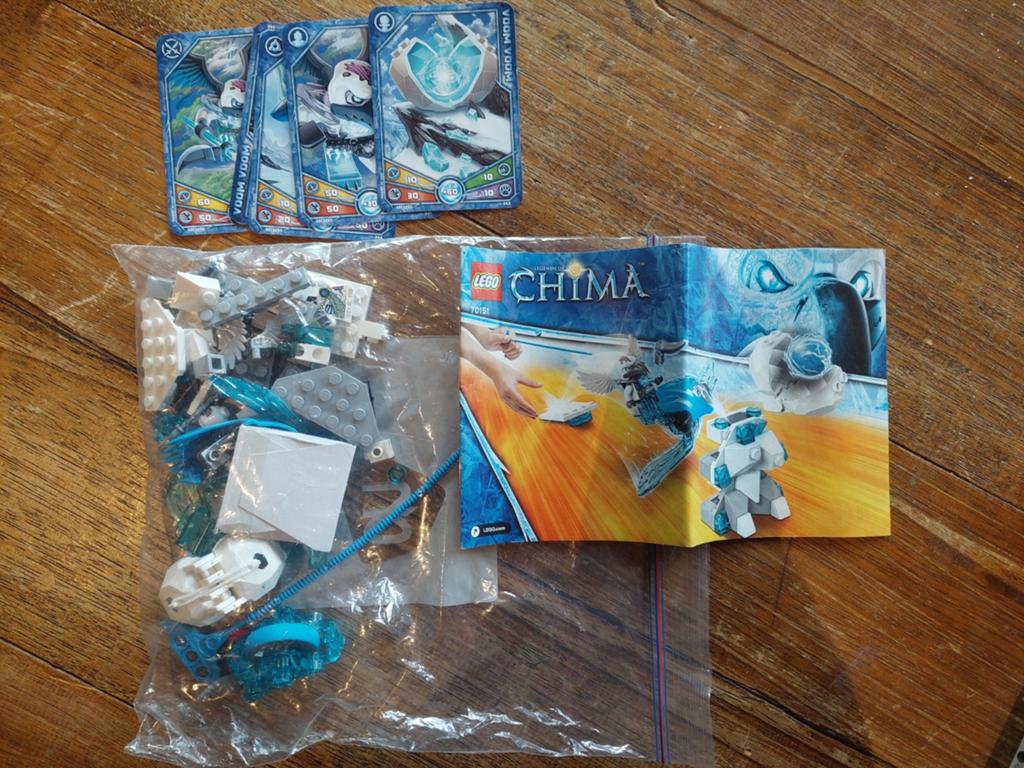LEGO Chima set met kaarten en instructieboekje, Overige thema's, Lego, Ophalen of Verzenden, Zo goed als nieuw