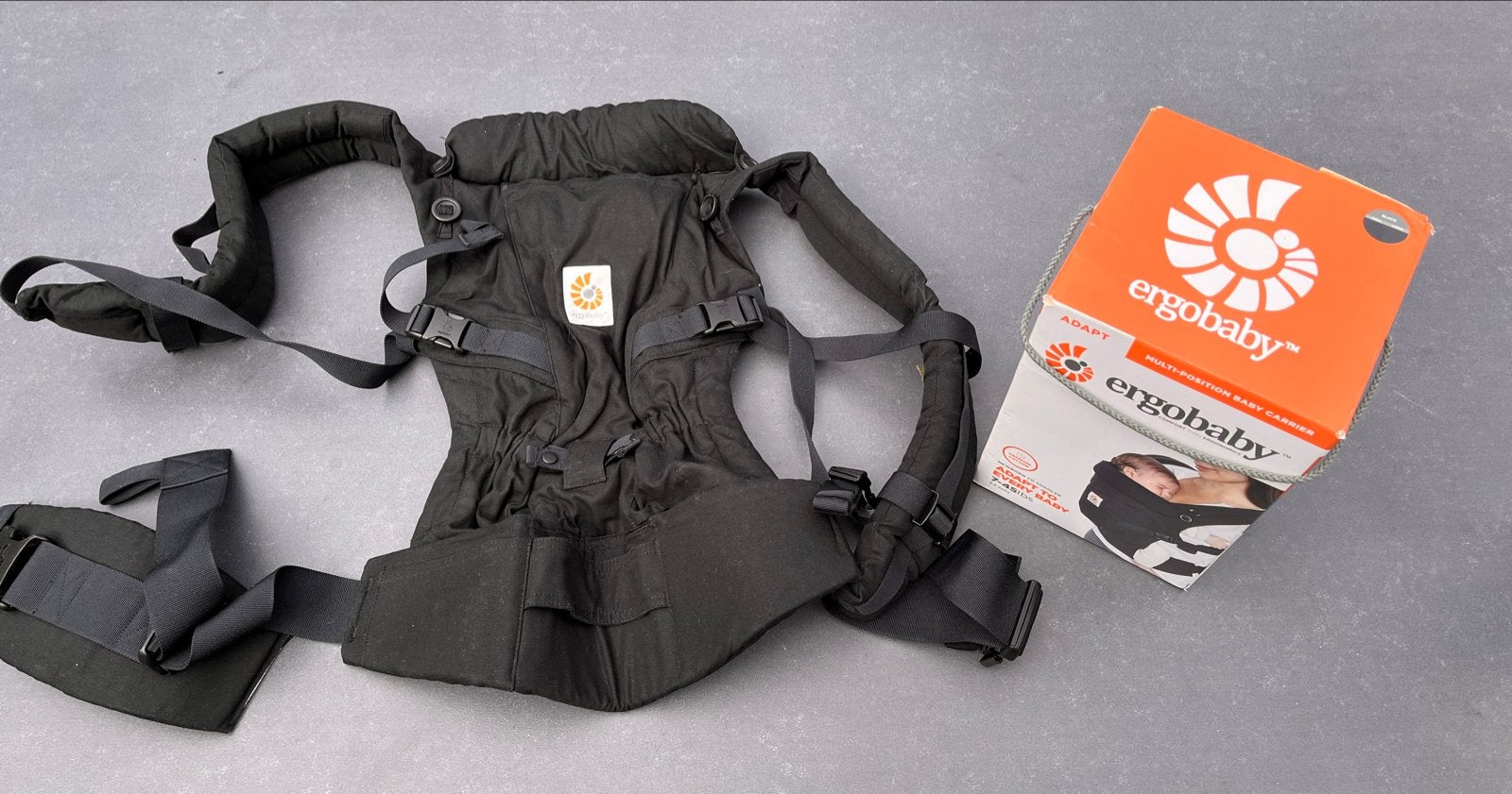 Ergobaby Adapt Draagzak - Zwart (Nieuw), Kinderen en Baby's, Babydragers en Draagdoeken, Zo goed als nieuw, Buik, Rug of Zij, Draagzak