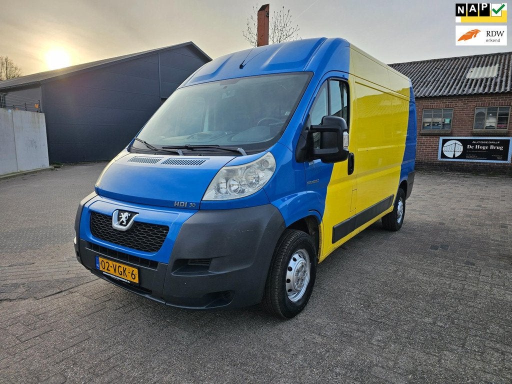 Peugeot Boxer 335 3.0 HDI L2H2,Apk,Airco,Nap (bj 2007), Auto's, Voorwielaandrijving, Startonderbreker, Stof, Gebruikt
