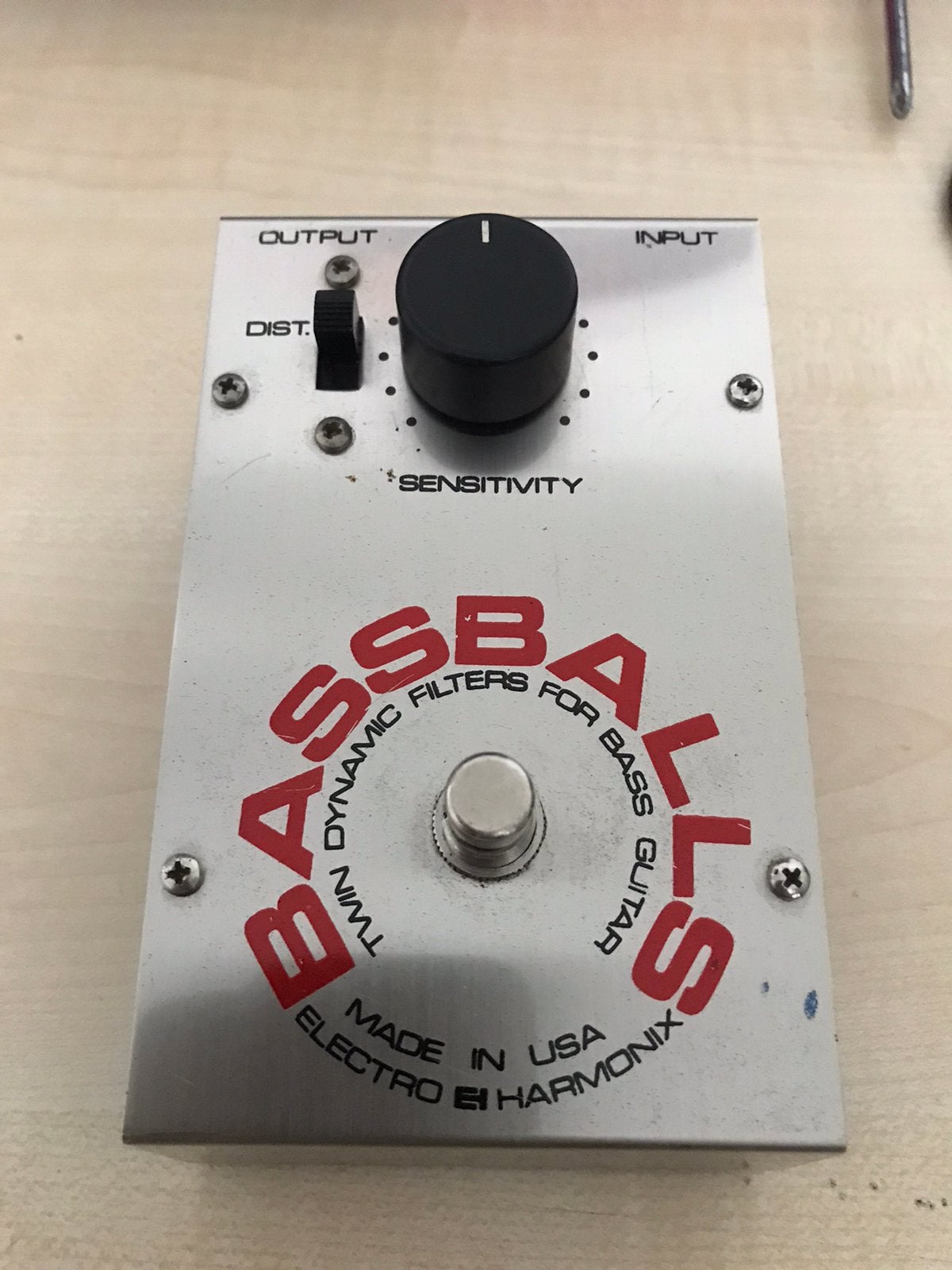 EHX BASSBALLS vintage Auto Wah / Envelope Filter / Overdrive, Ophalen of Verzenden, Zo goed als nieuw, Distortion, Overdrive of Fuzz