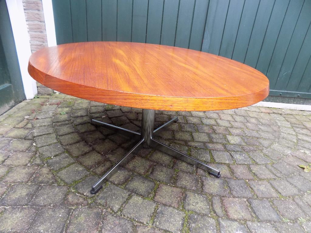 Salontafel retro teak mid century scandinavisch design, Huis en Inrichting, Tafels | Salontafels, Ophalen, Gebruikt, 100 tot 150 cm
