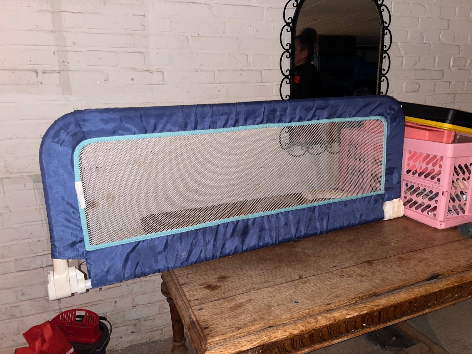 Bedhekje/ bedrandje voor kinderbedje, Ophalen, Gebruikt, Minder dan 140 cm, Minder dan 70 cm