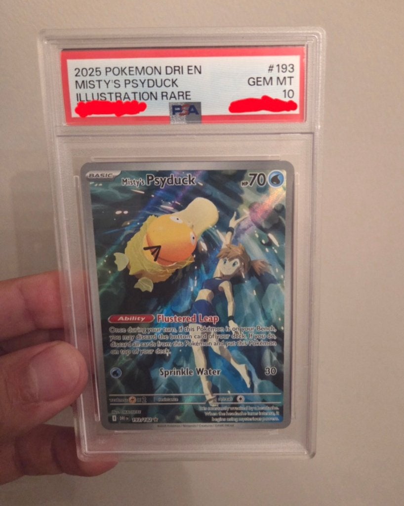 Misty's Psyduck 193 PSA 10 Illustration Rare Destined Rivals, Ophalen of Verzenden, Nieuw, Losse kaart