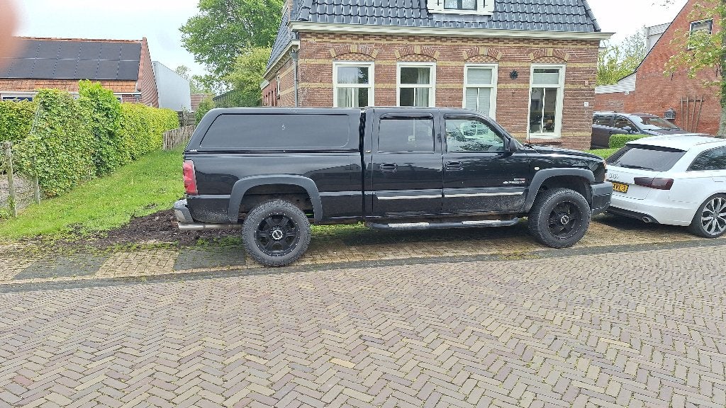 Dikke chevrolet silverado 2500HD, Auto's, Automaat, Chevrolet, Zwart, Leder